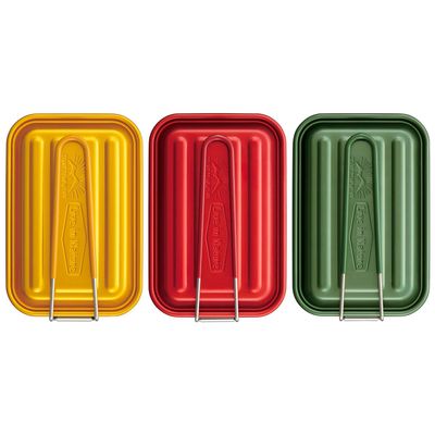 Barbecues - Gamelle camping couleur 850 ml aluminium et rectangulaire - collection Mess Tin / SKATER - ABINGPLUS
