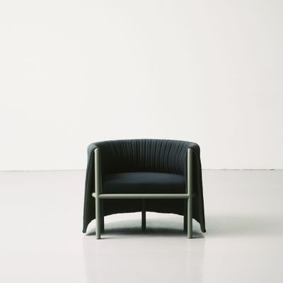 Fauteuils - Fauteuil Wraap iconique bleu/vert et structure verte - NOPPI