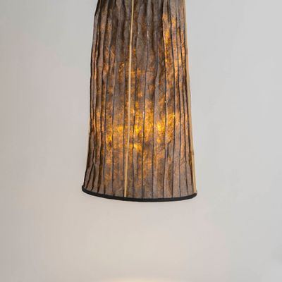 Suspensions extérieures - Lampes en papier lavable cousues (papier ananas) - INDIGENOUS