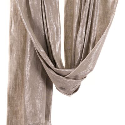 Curtains and window coverings - Curtain Platinum, linen and lurex - EN FIL D'INDIENNE...