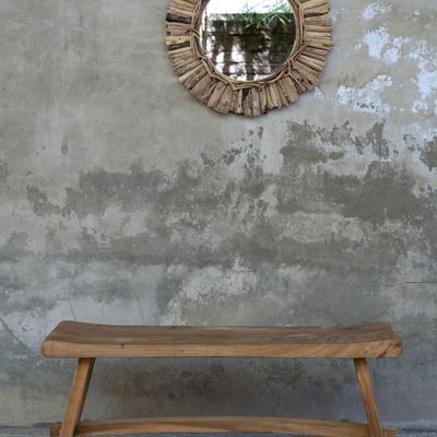 Mirrors - The Driftwood Crown Mirror - Natural - M - BAZAR BIZAR - COASTAL LIVING