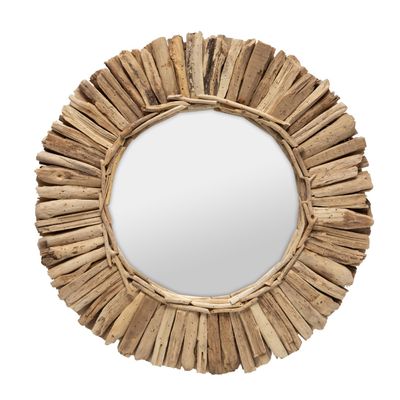 Miroirs - Le Miroir Driftwood Crown - Naturel - M - BAZAR BIZAR LIVING