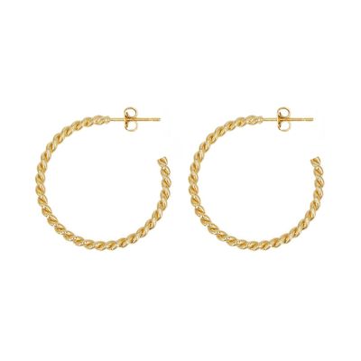 Bijoux - Créoles Torsadées - NILAÏ PARIS