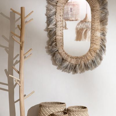 Mirrors - The Huge Oval Mirror - Natural - XL - BAZAR BIZAR LIVING