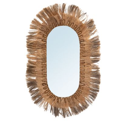 Mirrors - The Huge Oval Mirror - Natural - XL - BAZAR BIZAR LIVING