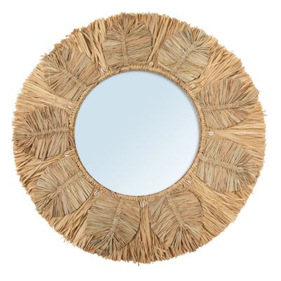 Mirrors - The Palm Tree Mirror - Natural - M - BAZAR BIZAR LIVING