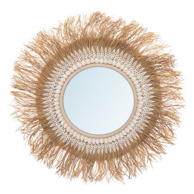 Miroirs - Le Miroir Raffia Ginger - Naturel - BAZAR BIZAR LIVING