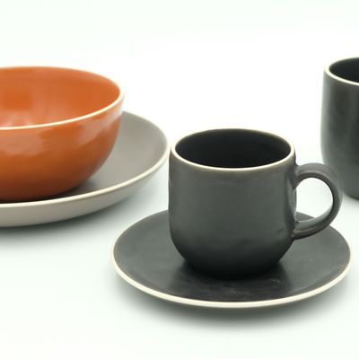 Accessoires thé et café - Tea/Cappuccino Mug with Saucer - MOLDE CERAMICS