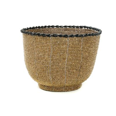 Decorative objects - The Beaded Candy Bowl - Gold - M - BAZAR BIZAR LIVING