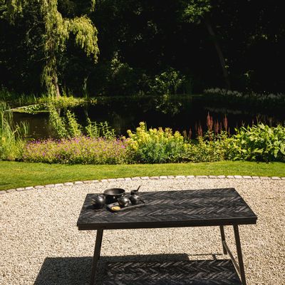 Bancs - Le Banc Chevrons - Noir - 150 - BAZAR BIZAR LIVING