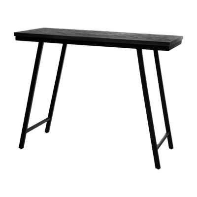 Console table - The Herringbone High Table - Black - 140cm - BAZAR BIZAR - COASTAL LIVING