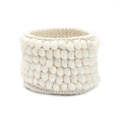 Vases - Le Porte-Plante Kai Macramé - Blanc - M - BAZAR BIZAR LIVING