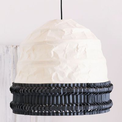 Ceiling lights - Mushroom Collapsible Paper Lamp - INDIGENOUS