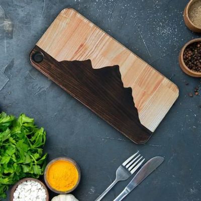 Kitchen utensils - Wooden Mountains Cutting Board - PROMIDESIGN