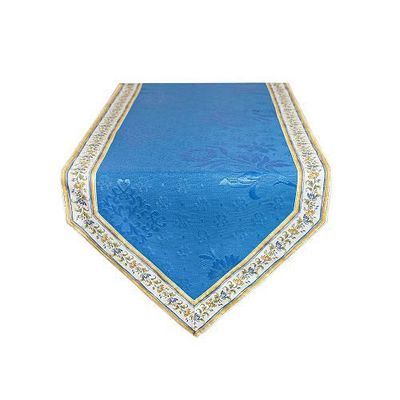 Linge de table textile - Chemin de Table - Jacquard Delft Moustiers - TISSUS TOSELLI