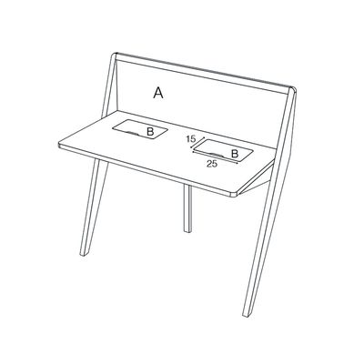 Office furniture and storage - COMPAS desk - DRUGEOT MANUFACTURE