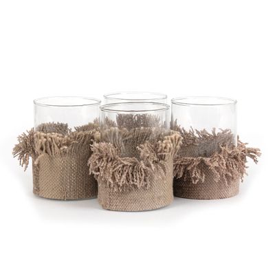 Candlesticks and candle holders - The Oh My Gee Candle Holder - Concrete - M - SET/4 - BAZAR BIZAR - COASTAL LIVING