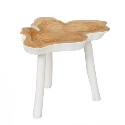 Tables basses - La Table D'appoint Organic - Blanc Naturel - BAZAR BIZAR LIVING