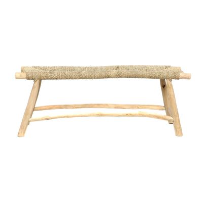 Benches - The Porto Seagrass Bench - Natural - L - BAZAR BIZAR LIVING