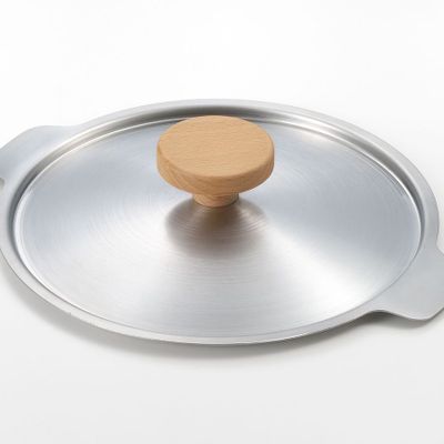 Casseroles - Couvercle 20 cm pour casserole, avec deux becs verseurs en acier inoxydable - collection Aikata / YOSHIKAWA - ABINGPLUS