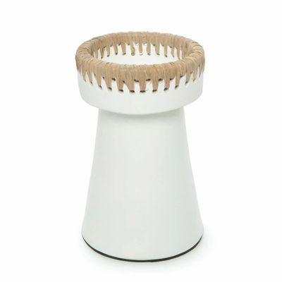 Candlesticks and candle holders - The Pretty Candle Holder - White Natural - L - BAZAR BIZAR LIVING