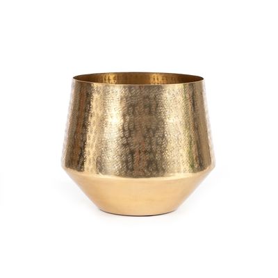 Vases - The Hammered Planter - Brass - L - BAZAR BIZAR LIVING