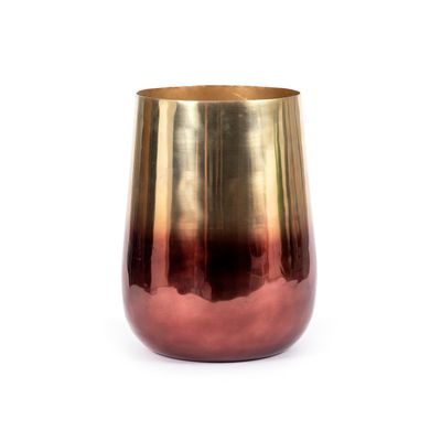 Vases - The Two Tone Brass Planter - Brass - L - BAZAR BIZAR LIVING