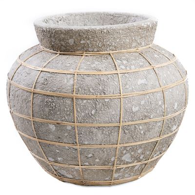 Vases - The Belly Vase - Concrete Natural - L - BAZAR BIZAR LIVING
