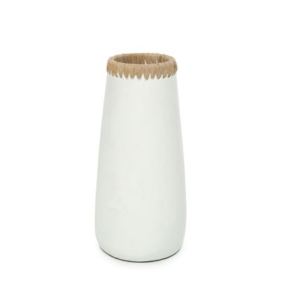 Vases - Le Vase Sneaky - Blanc Naturel - L - BAZAR BIZAR LIVING