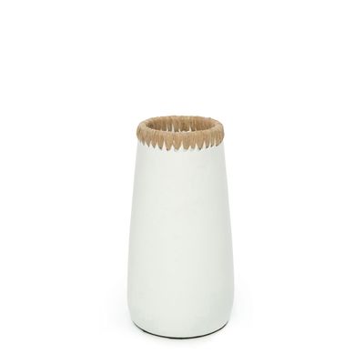 Vases - Le Vase Sneaky - Blanc Naturel - M - BAZAR BIZAR LIVING