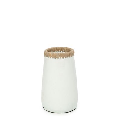 Vases - Le Vase Sneaky - Blanc Naturel - S - BAZAR BIZAR LIVING