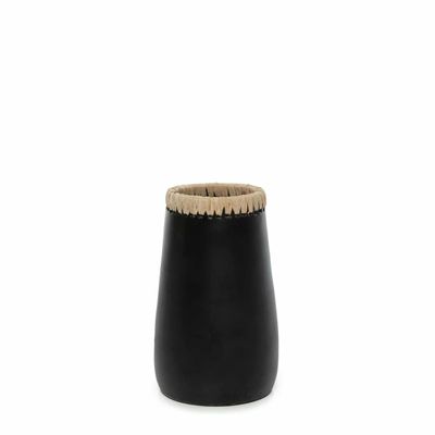 Vases - Le Vase Sneaky - Noir Naturel - S - BAZAR BIZAR LIVING