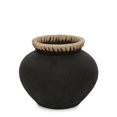 Vases - The Styly Vase - Black Natural - M - BAZAR BIZAR - COASTAL LIVING