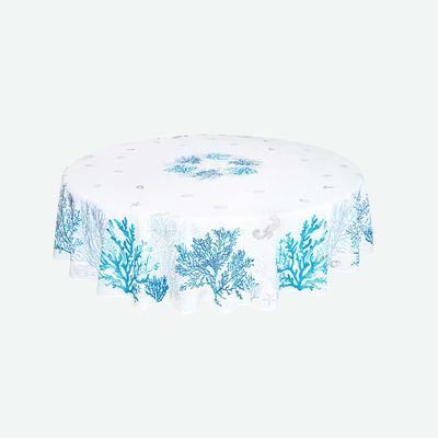 Linge de table textile - Nappe Imprimée - Lagon - TISSUS TOSELLI