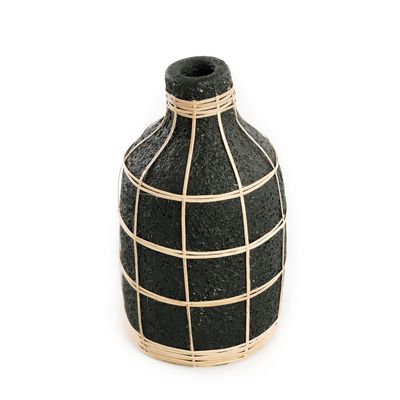 Vases - The Whoopy Vase - Black Natural - L - BAZAR BIZAR LIVING