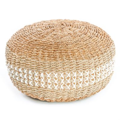 Ottomans - The Macrame Pouffe - BAZAR BIZAR - COASTAL LIVING