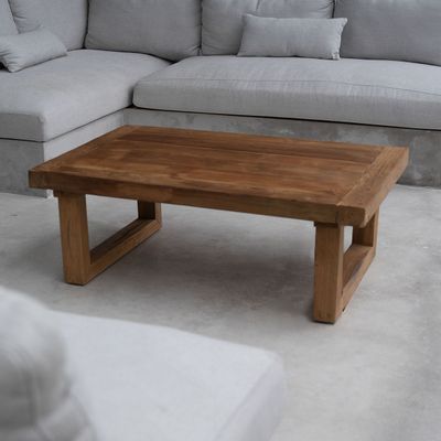 Coffee tables - The Reclaimed Teak Coffee Table - Natural - BAZAR BIZAR LIVING