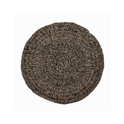 Design carpets - The Seagrass Carpet - Natural Black - 100 - BAZAR BIZAR LIVING