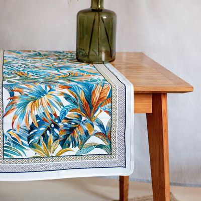 Linge de table textile - Chemin de table Jacquard - Moorea - TISSUS TOSELLI