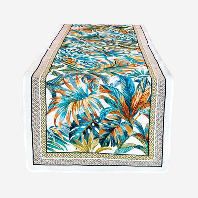 Table linen - Jacquard table runner - Moorea - TISSUS TOSELLI