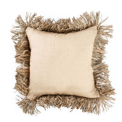 Coussins - The Jute Bonita Cushion Cover - Natural - 40x40 - BAZAR BIZAR LIVING
