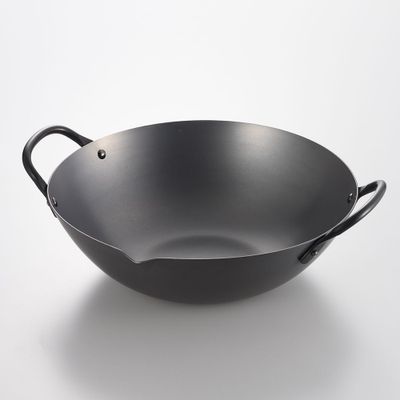 Frying pans - Guangdong Ø300 steel frying pan and wok/YOSHIKAWA - ABINGPLUS