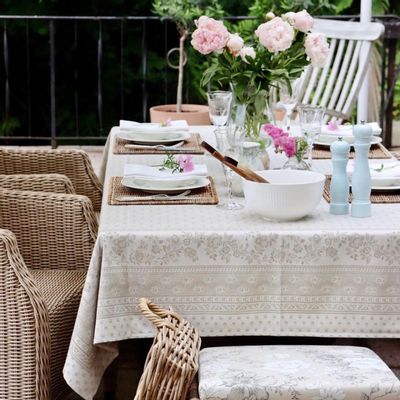 Linge de table textile - Nappe Jacquard rectangle - Durance - TISSUS TOSELLI