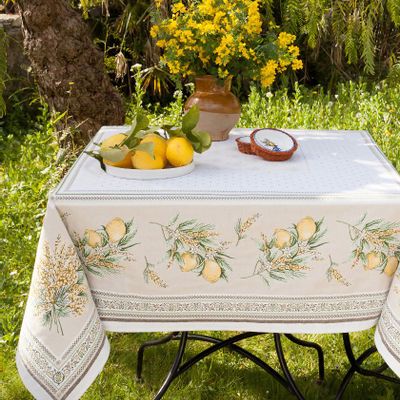 Linge de table textile - Nappe Jacquard - Menton - TISSUS TOSELLI