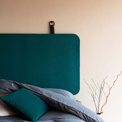 Beds - Velvet headboard - Tulipier - 180 cm - MAISON BERTALY