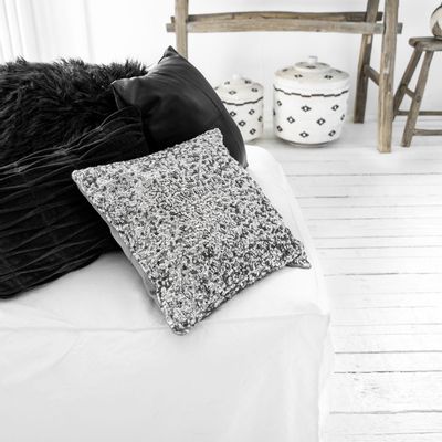 Cushions - The Glitter Cushion Cover - Silver - 40x40 - BAZAR BIZAR LIVING