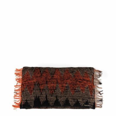 Cushions - The Oh My Gee Cushion Cover - Black Orange - 30x50 - BAZAR BIZAR LIVING