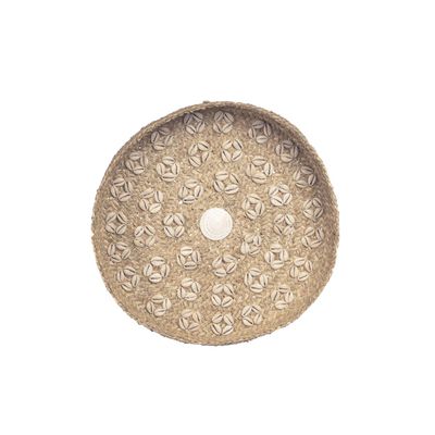 Other wall decoration - The Caribe Shell Plate - Natural White - M - BAZAR BIZAR LIVING