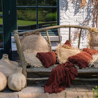 Coussins - La Housse de Coussin Oh My Gee - Velours Bourgogne - 40x40 - BAZAR BIZAR LIVING