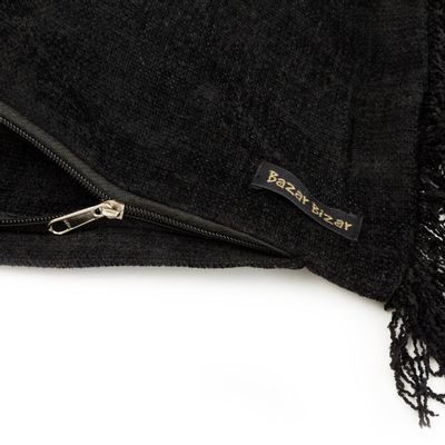 Coussins - La Housse de Coussin Oh My Gee - Velours Noir - 35x100 - BAZAR BIZAR LIVING